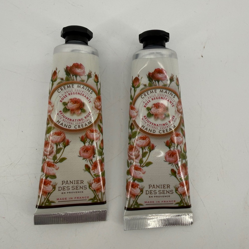 (2) NEW Panier des Sens Rejuvenating Rose Hand Cream 30ml 1 fl oz Made in France